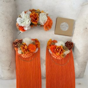 Conjunto corona y hombreras cadena